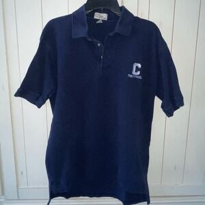 The Citadel Logo Navy Blue  Polo Size Large Cotton Exchange Military Academy